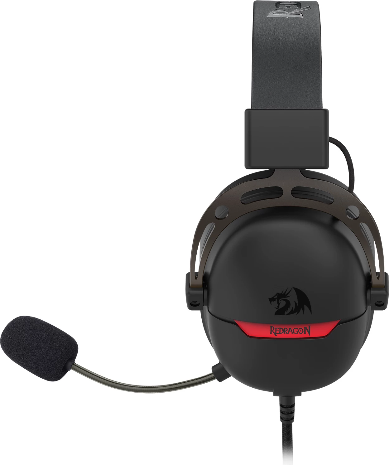 Kufje gaming Redragon Aurora H376PP, me kabllo USB, 7.1 surround, RGB, me mikrofon, 2.1 m, ngjyrë e zezë