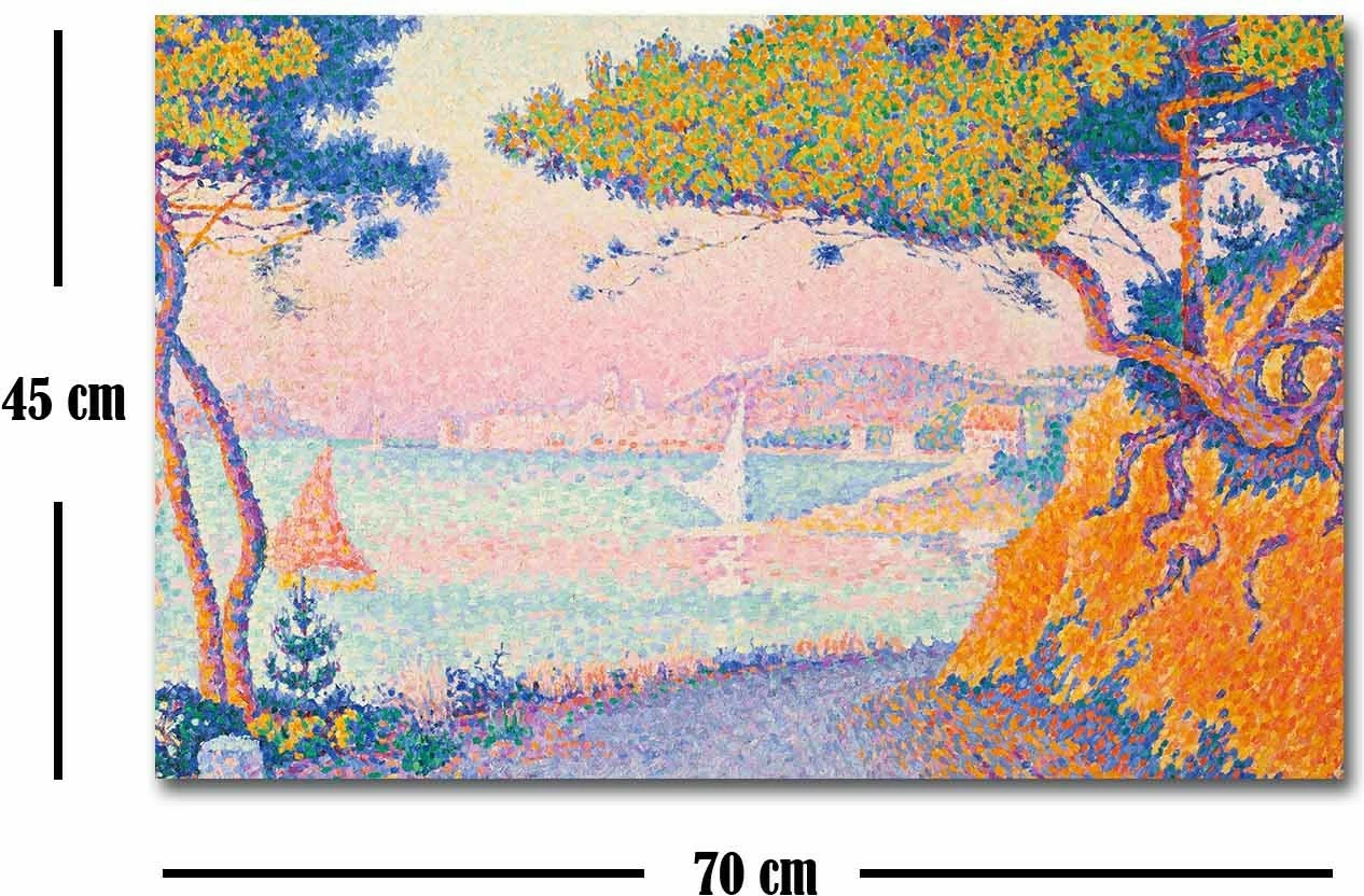 Pikturë dekorative në kanavacë Wallity, FAMOUSART-065, shumëngjyrëshe, 45x70cm