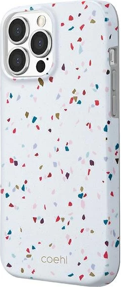 Mbështjellës UNIQ Coehl Terrazzo për iPhone 13 / 13 Pro, Bardhë