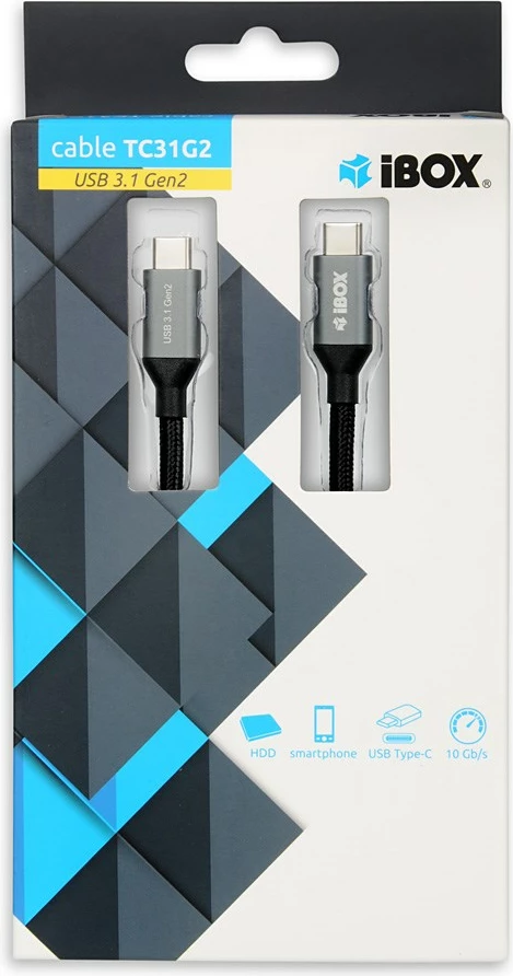Kabllo I-BOX USB C/USB C, 50 cm 3.2 Gen 2