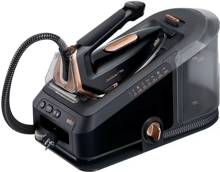 Hekur me stacion avulli Braun CareStyle 7 Pro IS 7286 BK, 2700W, 8 bar, 2.0L, i zi