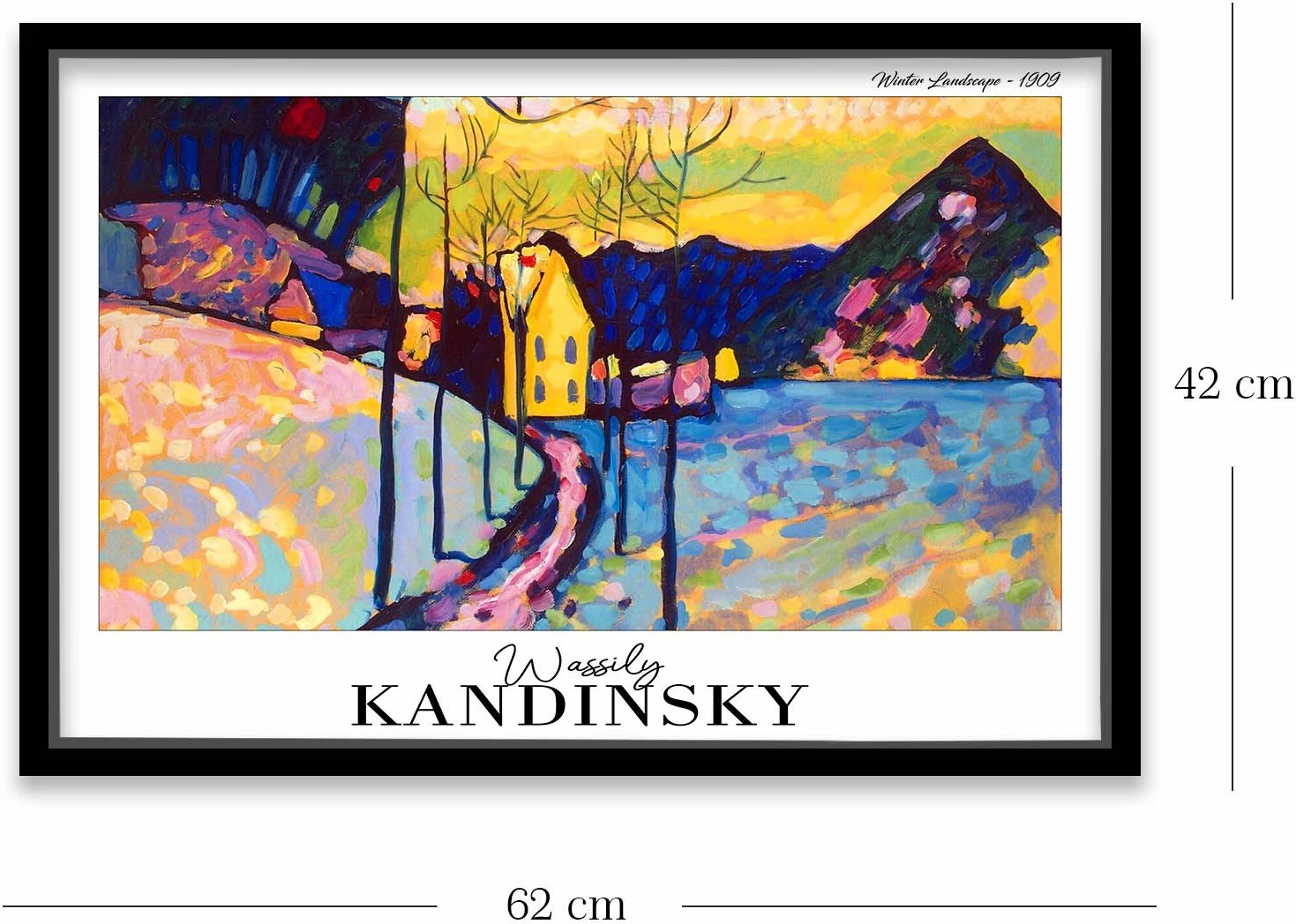 Pikturë dekorative me kornizë, Wallity, 4262SYHKANDINSKY-023