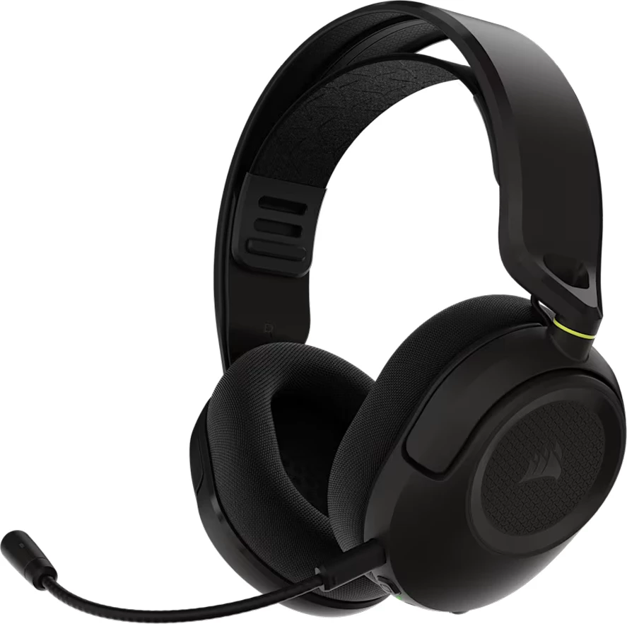 Kufje gaming CORSAIR HS35 V3 Wireless, over-ear, Dolby Atmos, 30 orë bateri, mikrofon i heqshëm, të zeza