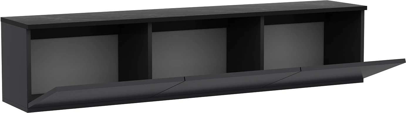 Komodë TV me ndriçim neon, ngjyrë antracit, Skye Decor