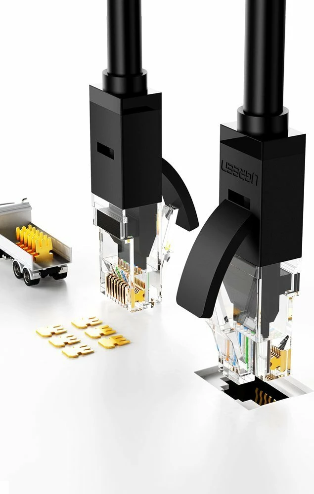 Kabllo rrjeti Ugreen Cat 6 UTP, RJ45, 10m, e zezë