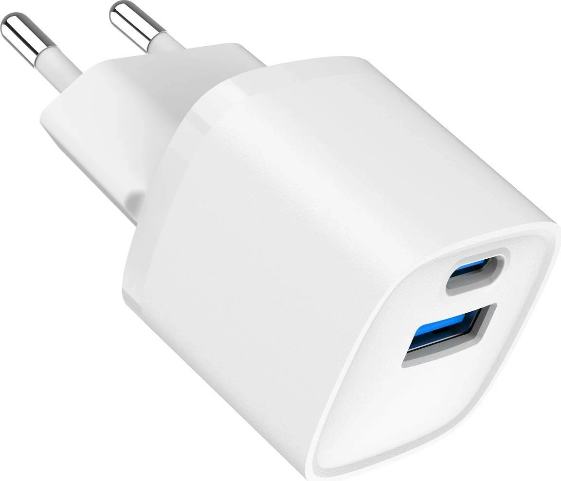 Mbushës rrjeti Gembird TA-UC-PDQC20-W-01, 20W, USB Type-C/USB 3.0, i bardhë
