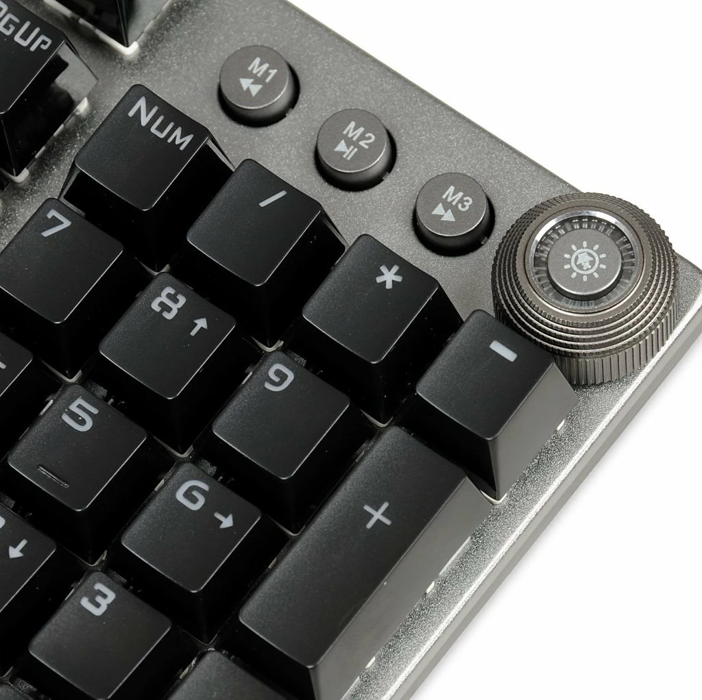 Tastierë mekanike gaming iBOX Aurora K-4 IKGMK4, RGB, KRGD Red Switch, full-size, me mbështetëse dore, argjend