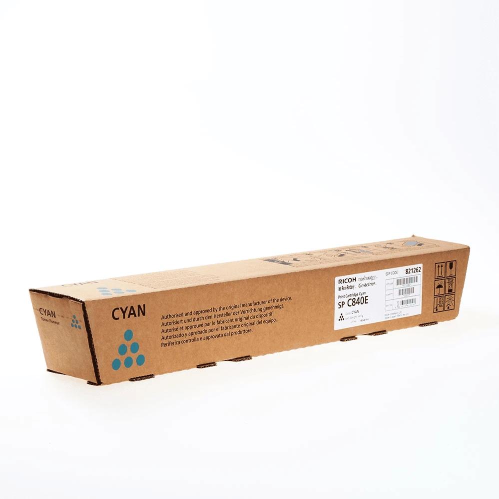 Toner Ricoh SP C840DN 821262 rendiment 22500 faqe cyan