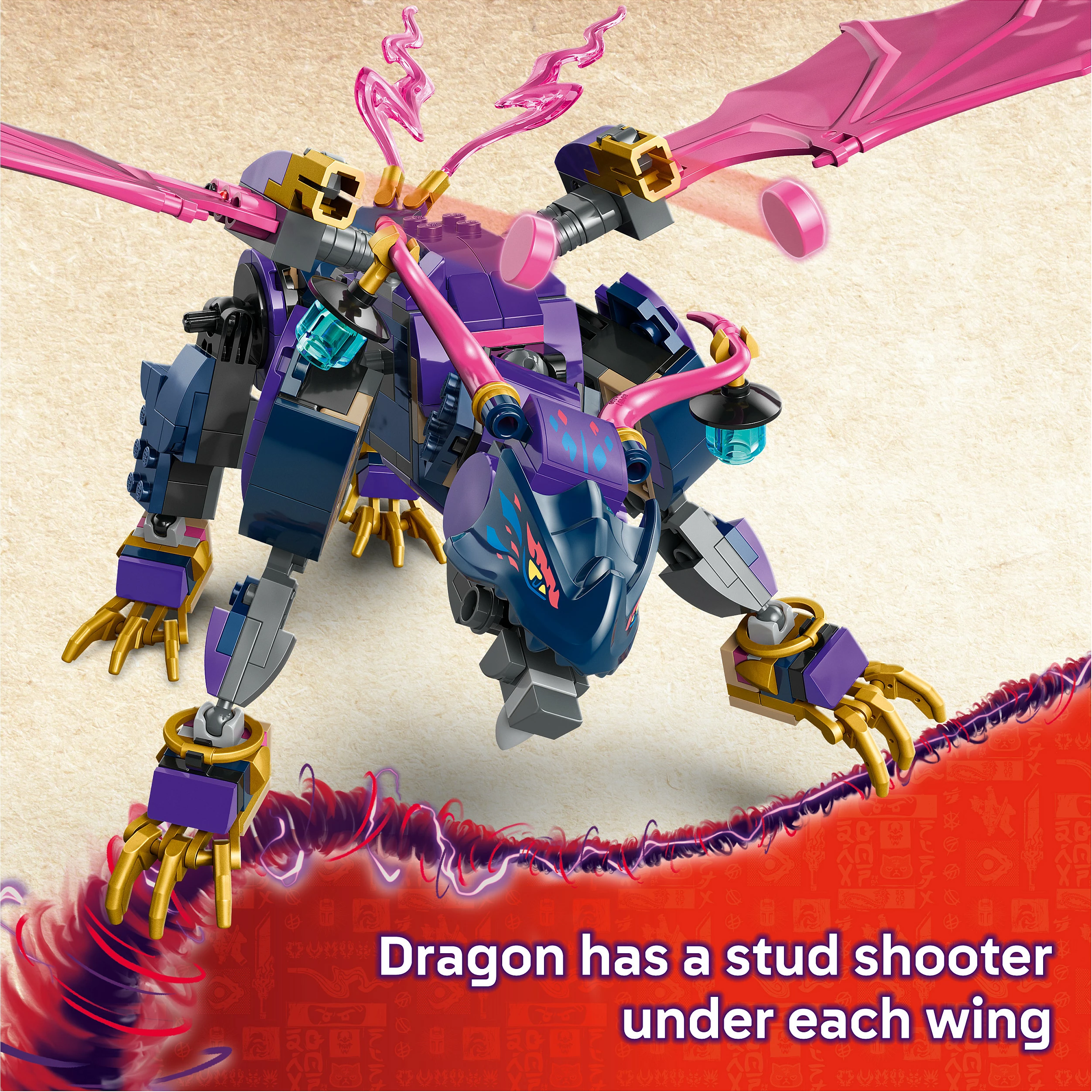 Set ndërtimi LEGO NINJAGO 71842 Rontu Master Dragon, 381 copë, 7+, shumëngjyrësh
