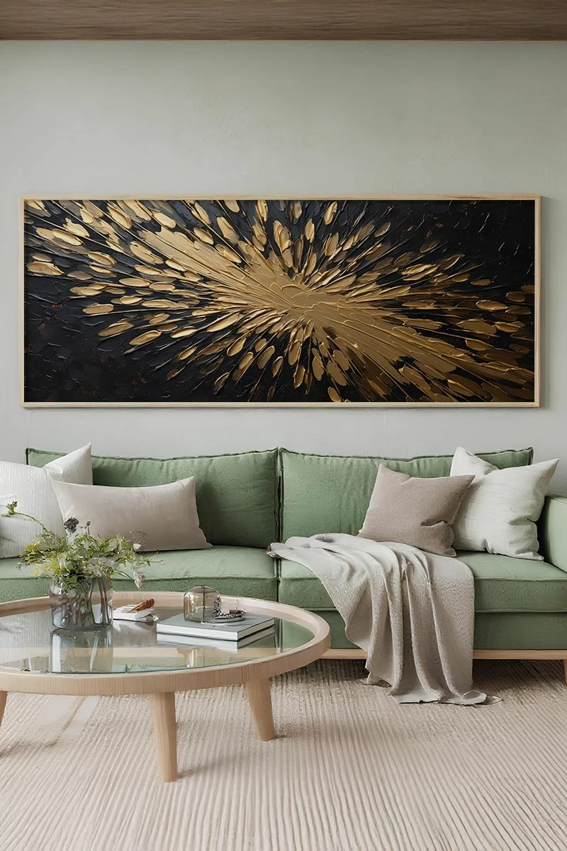 Pikturë dekorative me kornizë, Wallity, Artsmdfyty20-50120, shumëngjyrëshe, 50x120cm