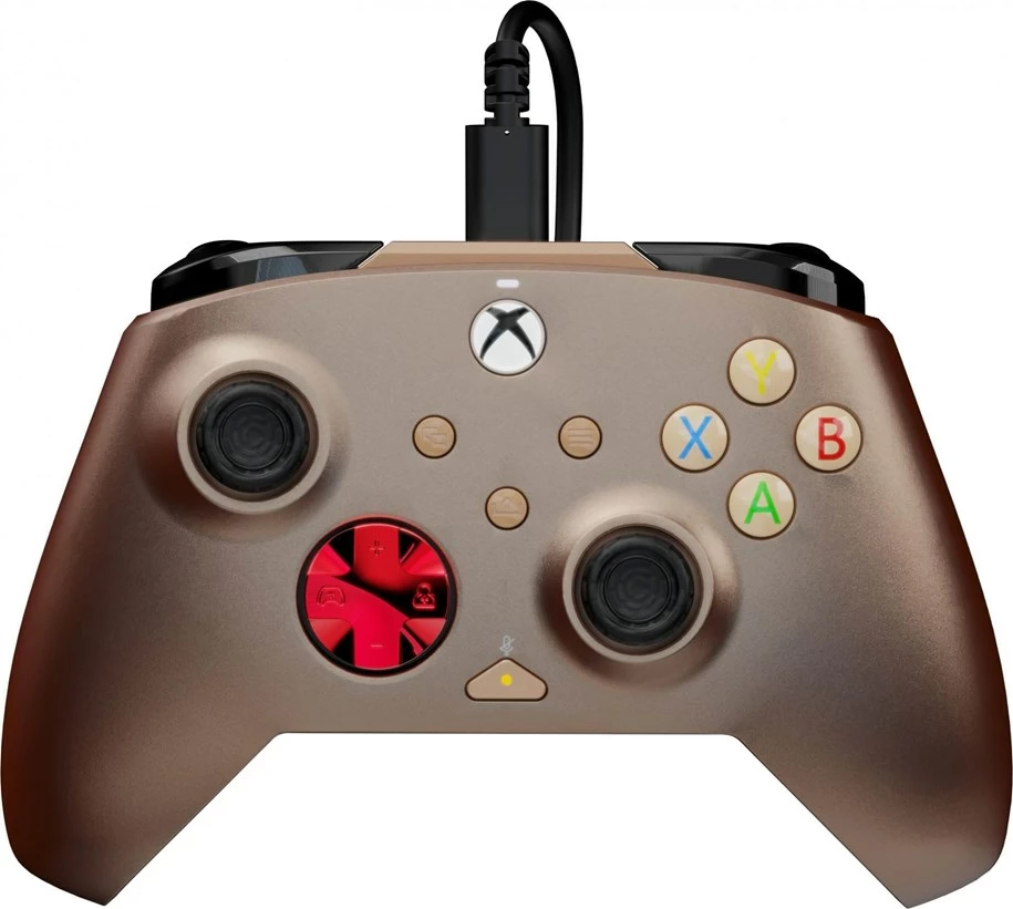 Kontroller me kabllo PDP REMATCH për Xbox, USB-C 2.4 m, Nubia Bronze