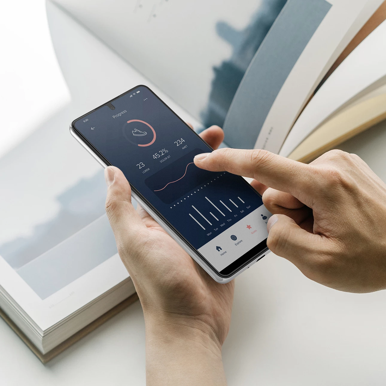 Mbrojtës ekrani tempered glass Ringke Invisible Defender ID Glass 2.5D 0.33mm për Samsung Galaxy A73 5G