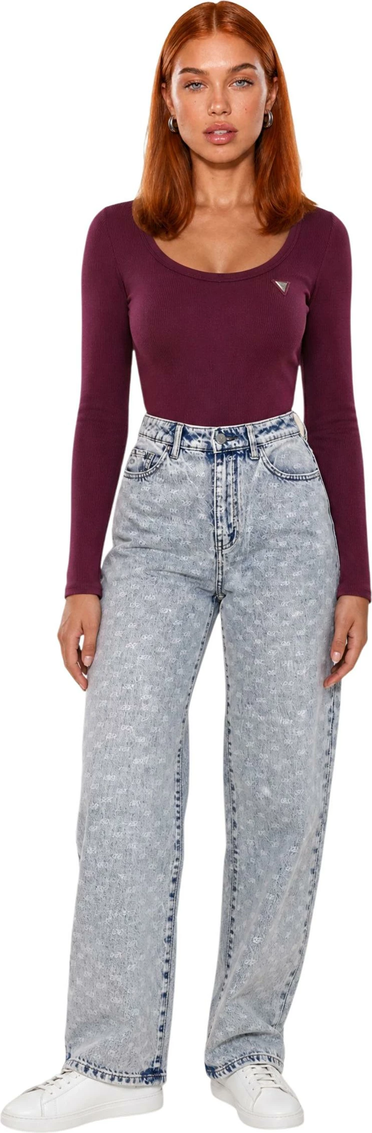 Pantallona për femra Armani Exchange XW000100 AF25777, denim i çelët