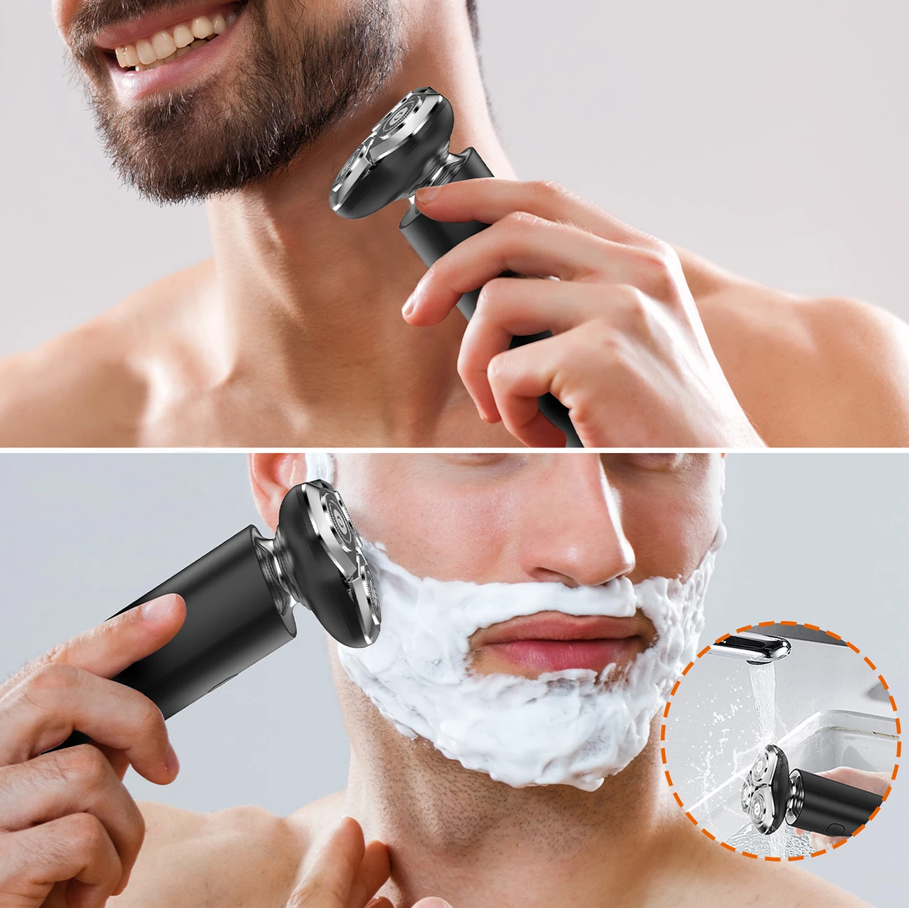 Makinë rroje MAXGROOM M-8012 3-në-1, 600 mAh, IPX7, USB-C, set me aksesorë, e zezë