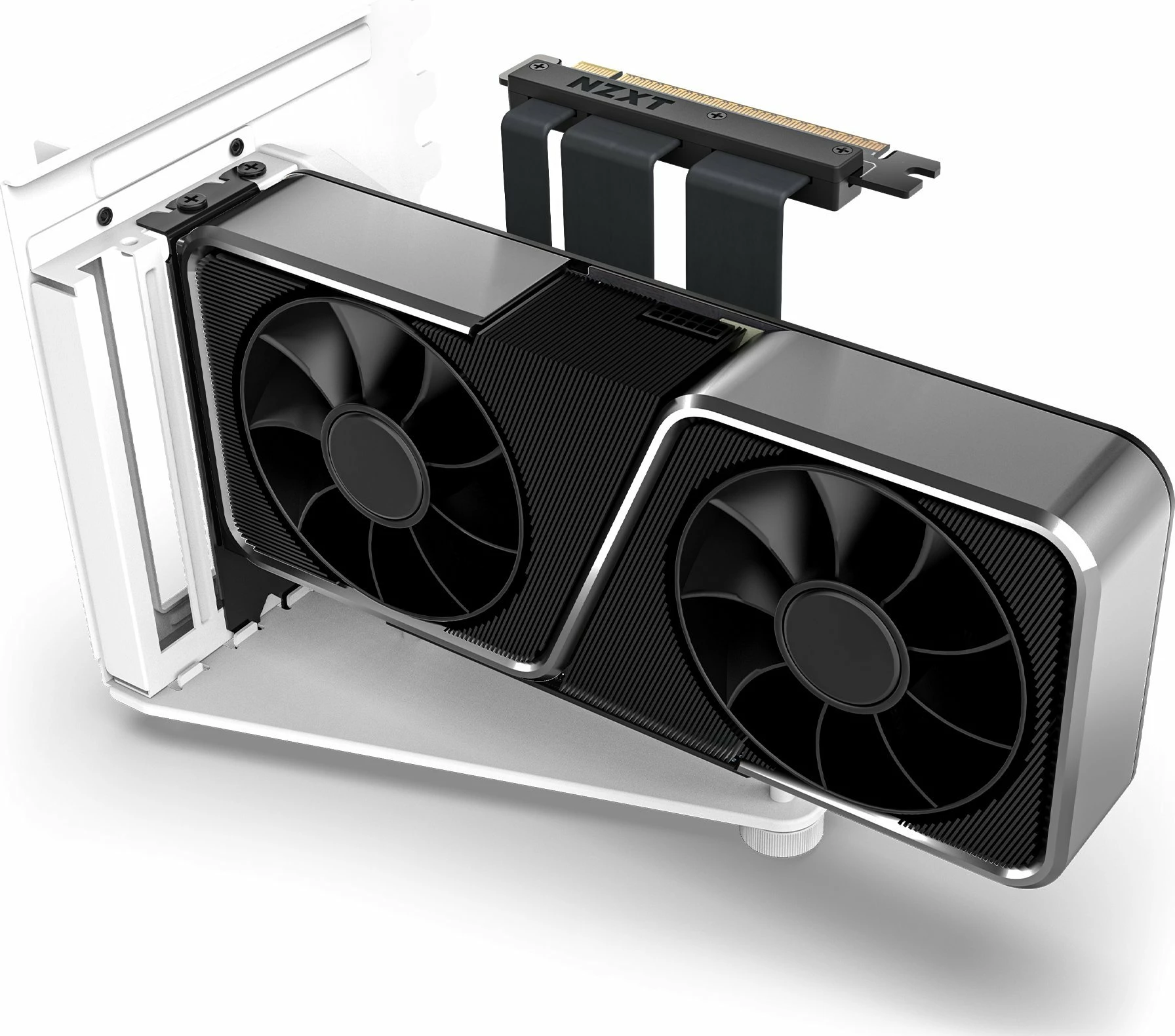 Kit montimi vertikal GPU NZXT AB-RH175-W1, PCIe 4.0 kabllo 175 mm, për kasë H5/H7/H9, e bardhë