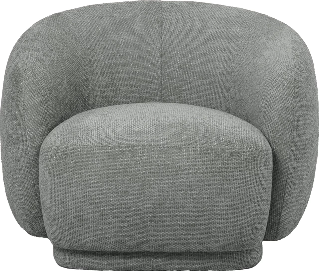 Fotel Freya, ngjyrë e hirtë e lehtë, 93x87x76cm