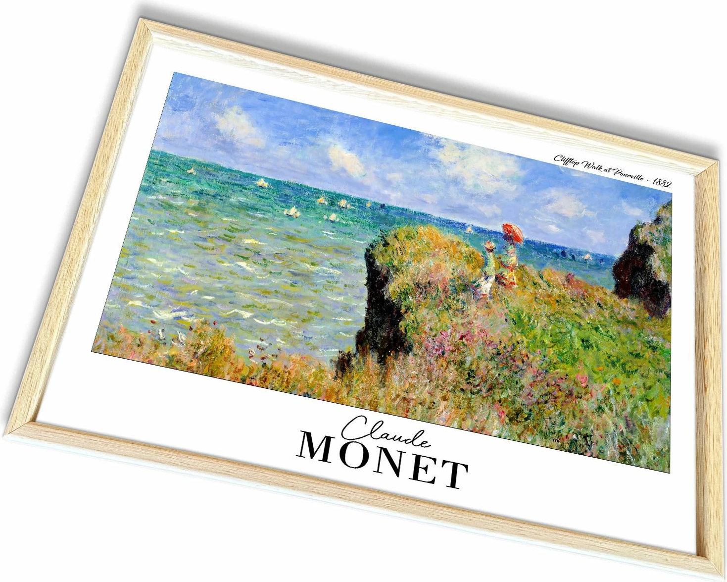 Pikturë dekorative me kornizë, Wallity, shumëngjyrëshe, 4262AHSMONET-004, 42x62cm
