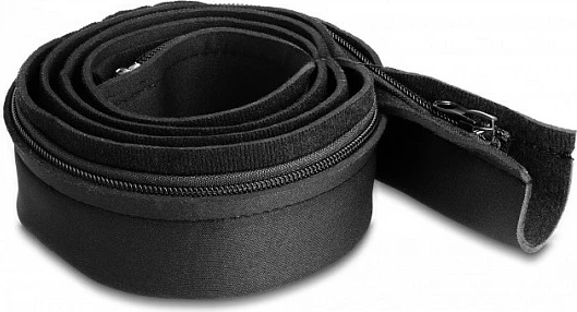 Mbështjellës kabllosh DeLOCK, neopren me zinxhir, 1.5 m, 100 mm, i zi