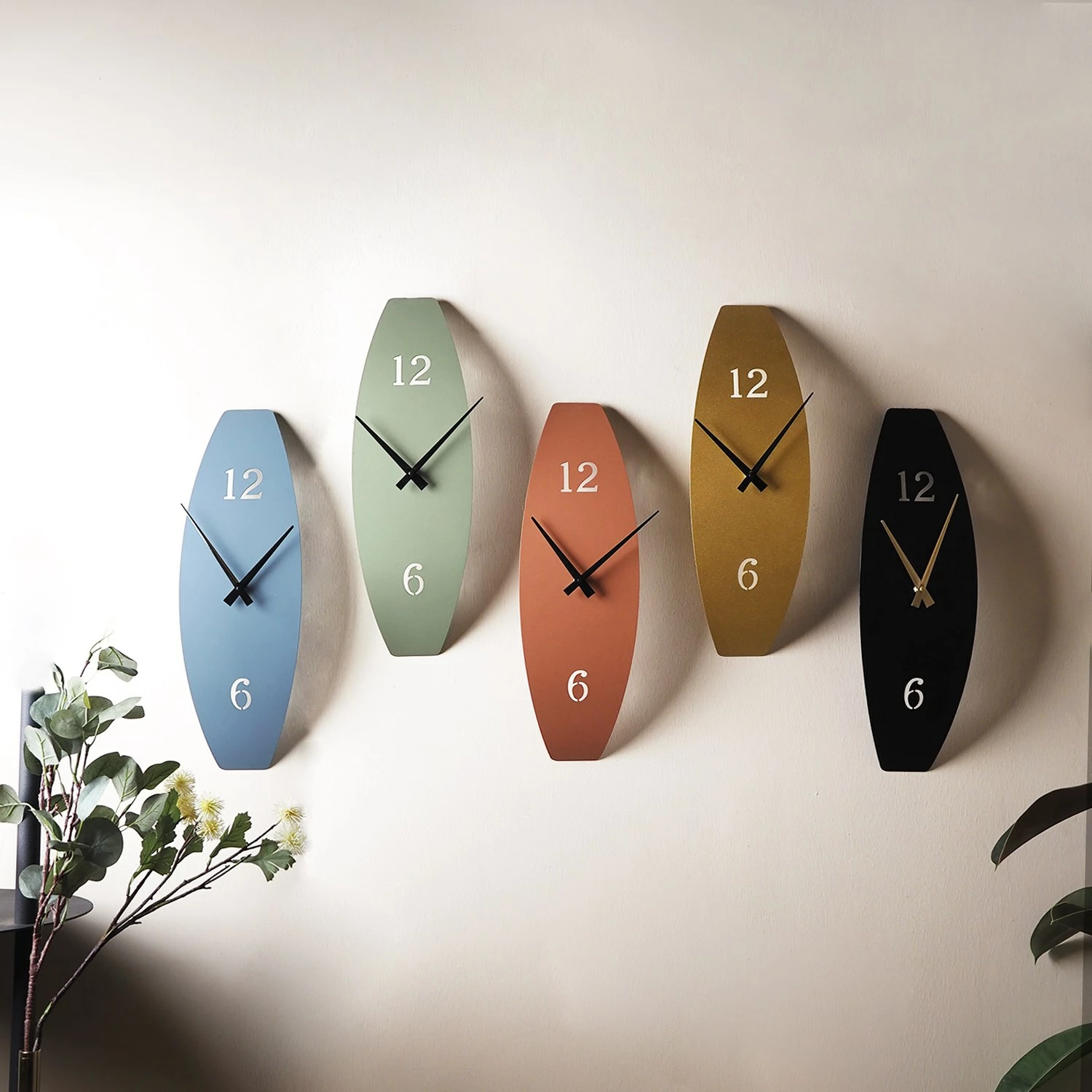 Orë muri dekorative metalike Wallity, e kuqe, APS137MWR