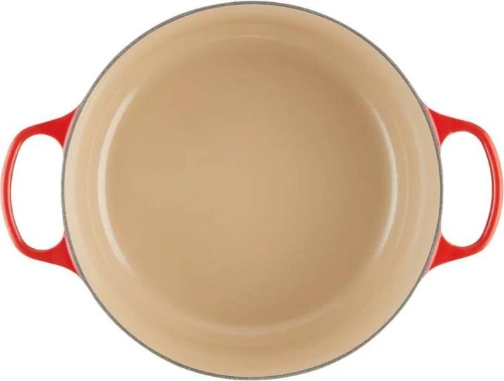Tenxhere gize për pjekje Le Creuset Signature Roaster 21177200602430, rrumbullake 20 cm, e kuqe qershie