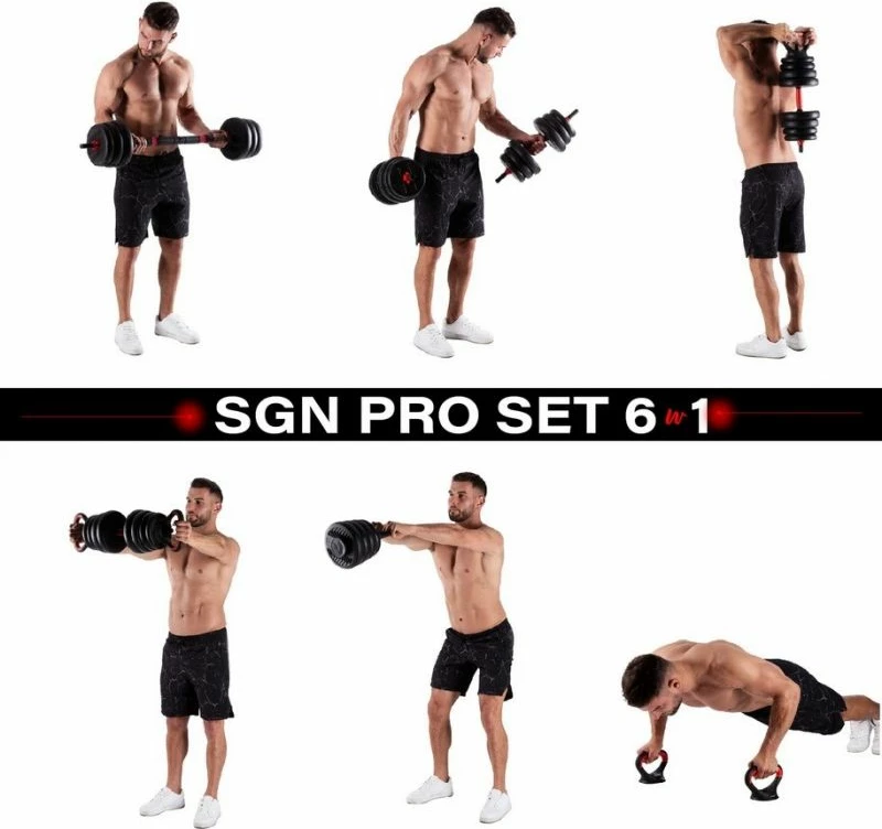 Set peshash 6-në-1 HMS, unisex, të zeza