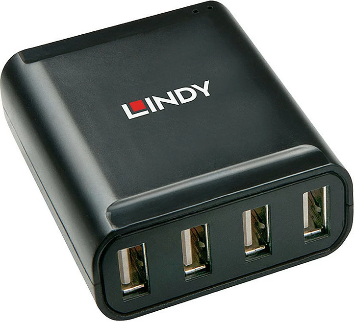 Zgjatues USB Lindy 60m, 4-Port USB 2.0, Cat.6, i zi