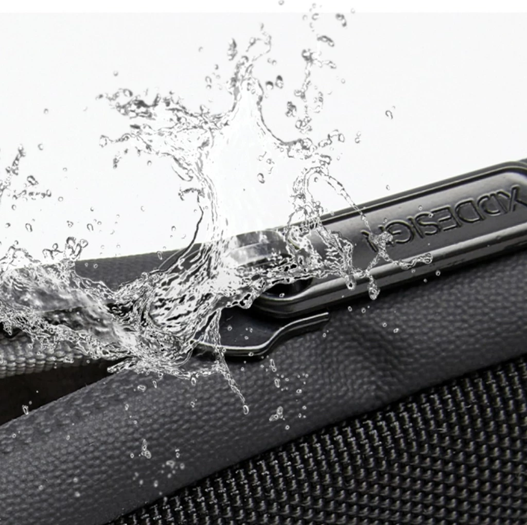 çantë shpine, XD Design, Bobby Edge P706.2501, 17L, laptop 16", kundër‑vjedhje, rPET, e papërshkueshme nga uji, e zezë