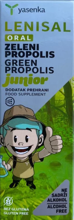 Suplement i lëngshëm ushqimor Yasenka Lenisal Oral Junior Green Propolis Spray