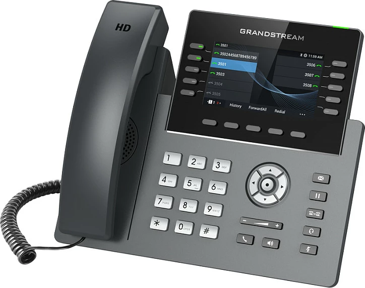 Telefon IP Grandstream GRP2615, 10 linja, i zi, i hirtë