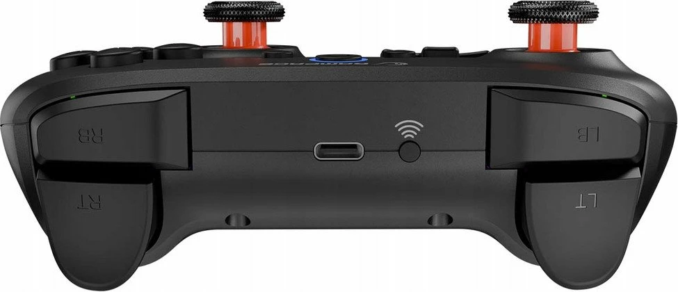 Gamepad Rampage Hydra HYDRA-BLACK me RGB, wireless/USB (Bluetooth/2.4GHz), 21 butona, për PC/Switch/telefon, i zi