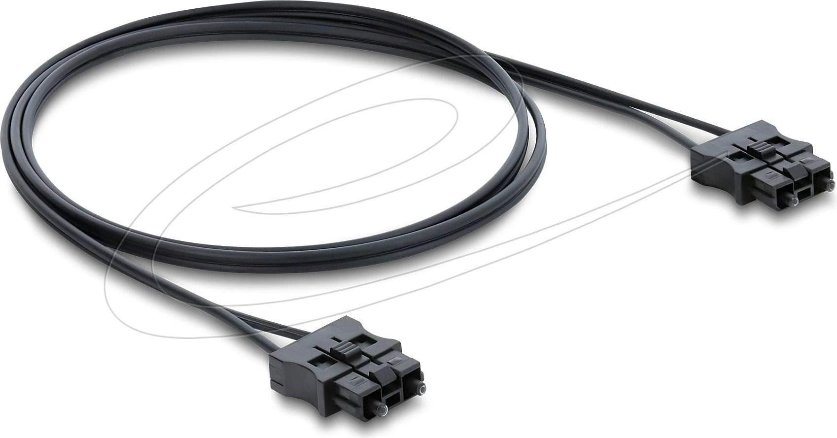Kabllo optike POF DeLOCK, Servo male-male, 1 m, Ø2.2 mm, e zezë
