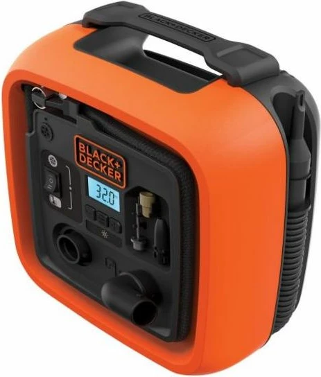Kompresor për veturë Black&Decker ASI400 12 V, portokalli/zi