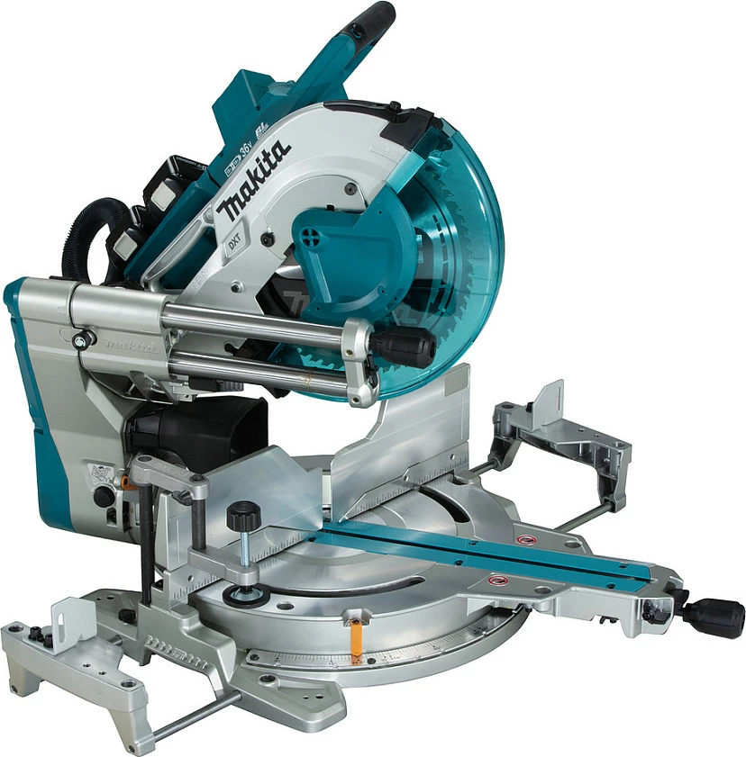 Sharrë këndore me bateri Makita DLS211ZU, 36V, brushless, lazer, turkize
