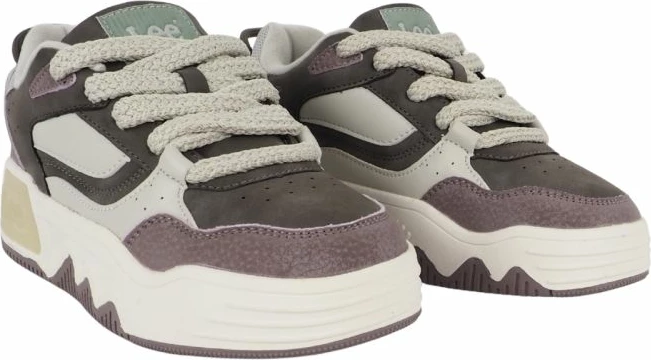 Këpucë për femra Lee, të bardha-kafe