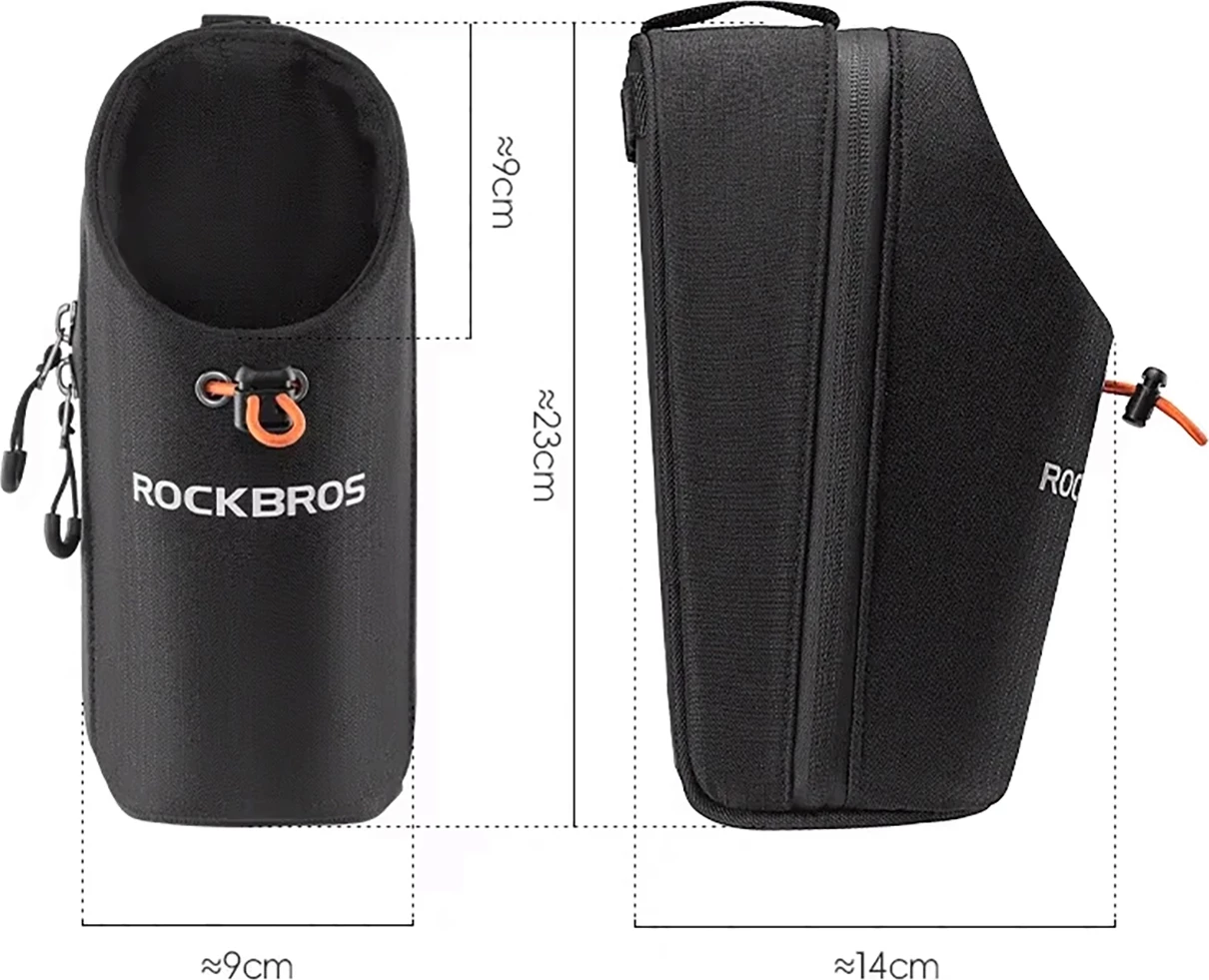 Çantë për timon Rockbros P002 1.5L e papërshkueshme nga uji, e zezë