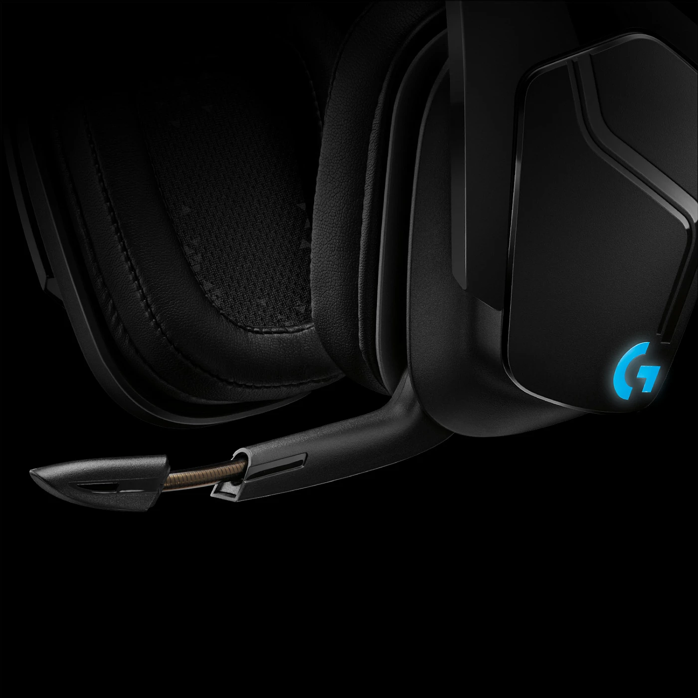 Kufje gaming Logitech G935 pa tela, 7.1 Surround Sound, e zezë, blu