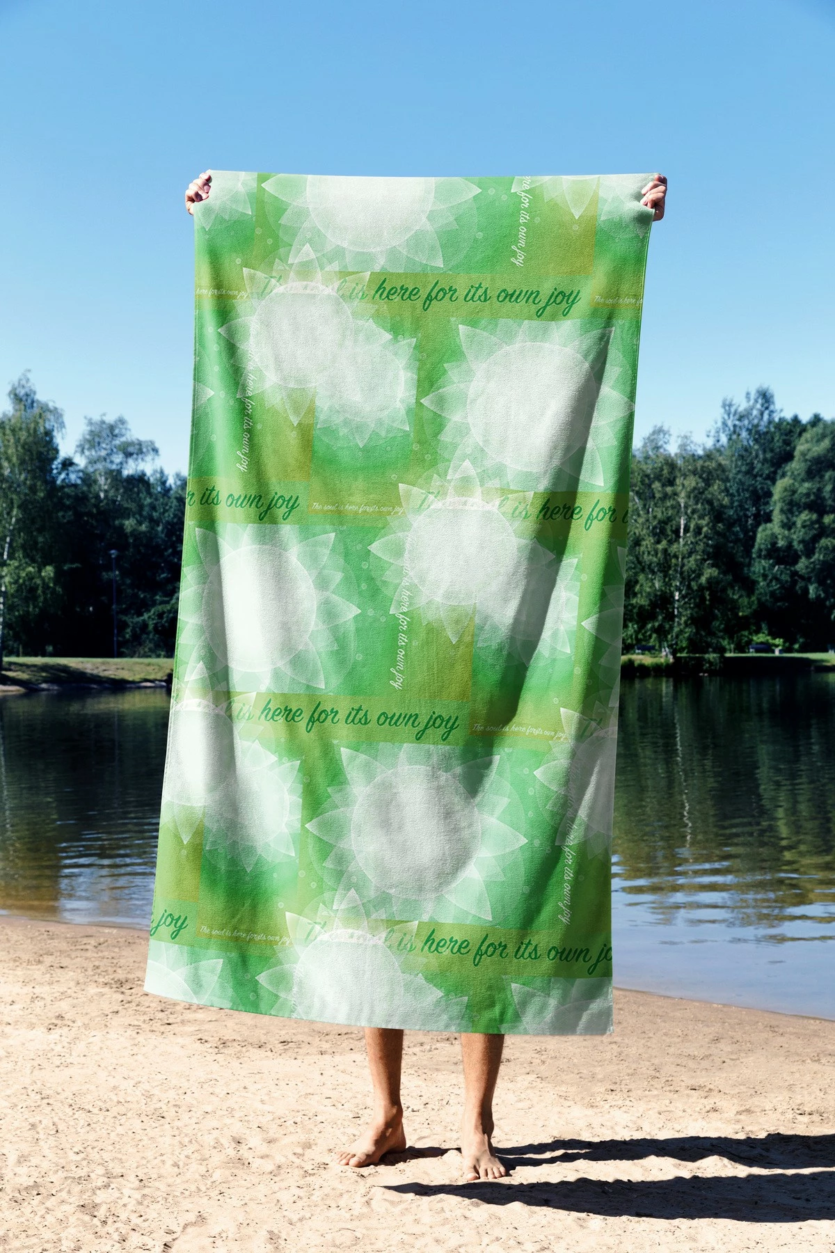 Peshqir plazhi Mijolnir, Yoga Harmony 70, shumëngjyrësh, 70x130 cm