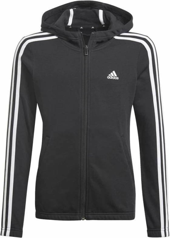 Duks me kapuç për vajza adidas, i zi [Madhësia: 170 cm]