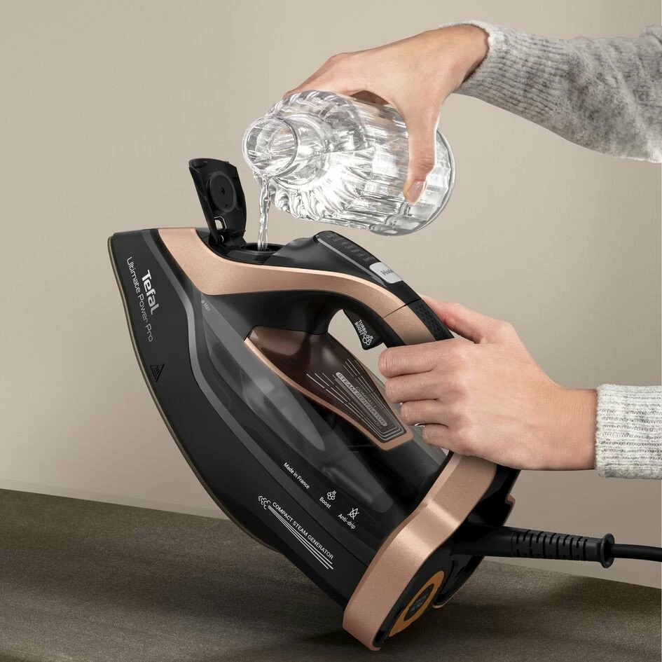 Hekur me avull Tefal Ultimate Power Pro FV9E50E0 3200 W, rezervuar 350 ml, i zi