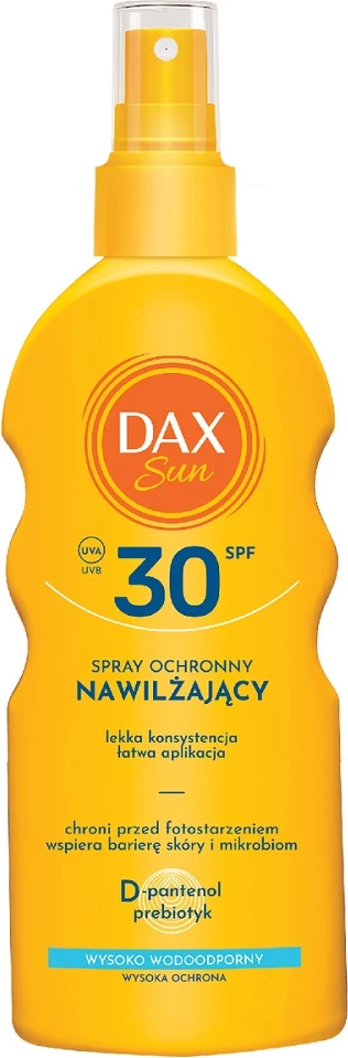Spray mbrojtës hidratues për trup Dax Sun Moisturizing Protective Spray SPF30, 200ml