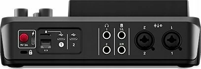 Konsolë prodhimi audio Rode RODECaster DUO, touchscreen, 4 faderë, microSD, 2.4 GHz wireless receiver, e zezë