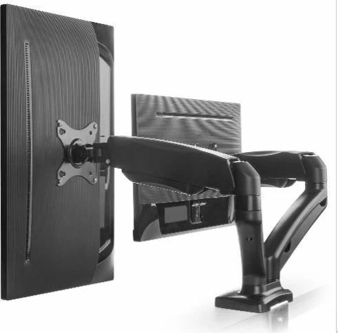 Mbajtëse monitori tavoline Icy Box IB-MS304-T për 2 monitorë deri 27", VESA 75x75/100x100, e zezë