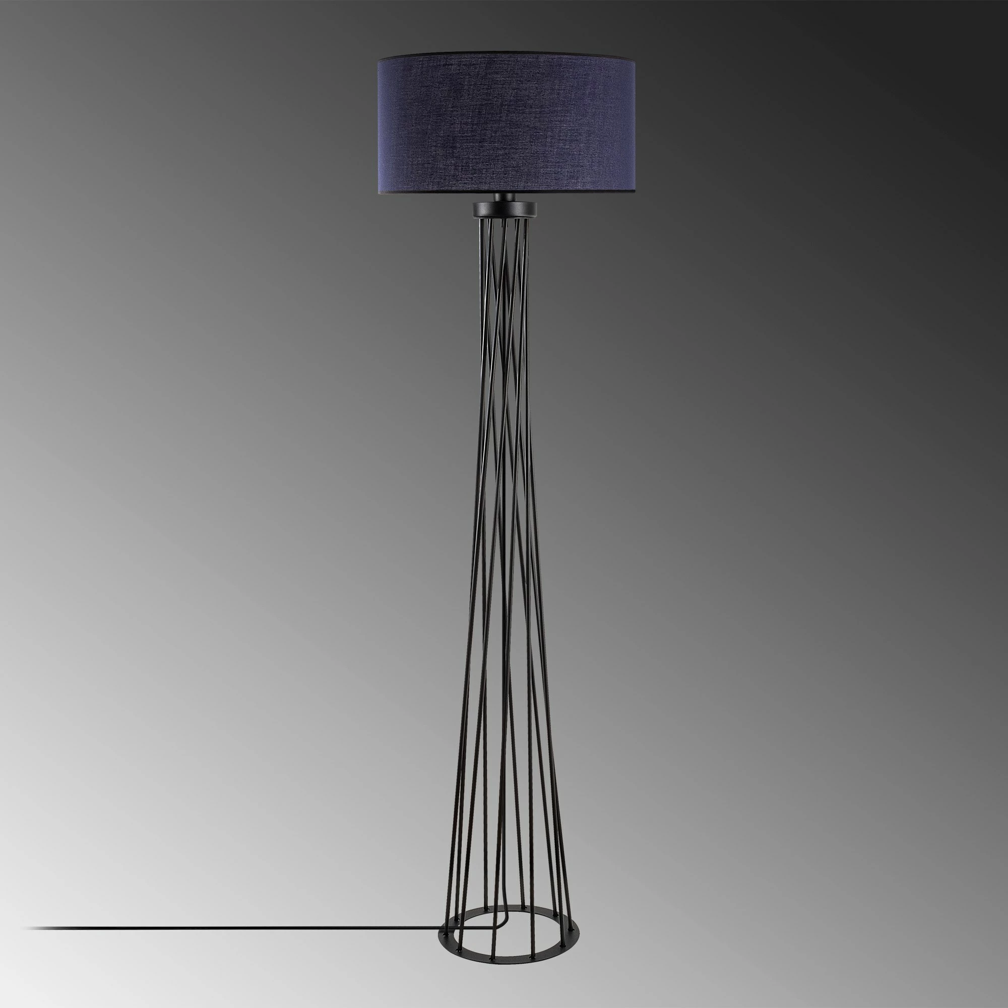 Llambë dyshemeje Opviq, e gjatë, anthracite, 50x175x50 cm