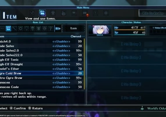 Death end re;Quest - Healing Item Set DLC EN/JA/ZH Global