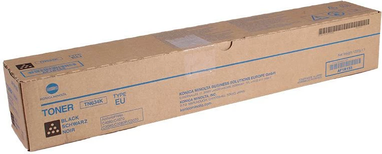 Toner Konica Minolta TN-634K / TN-619 për bizhub C3070/C3080, i zi
