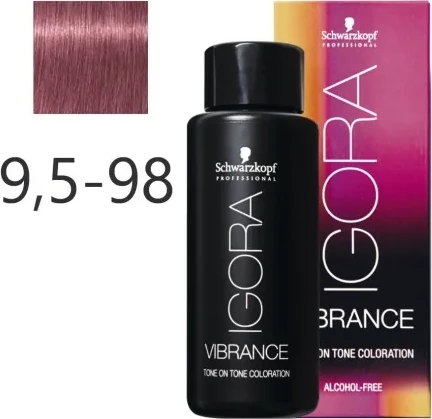 Ngjyrë për flokë Semi Permanente IG Vibrance 9.5-98 Pastel Violet Red, 60 ml