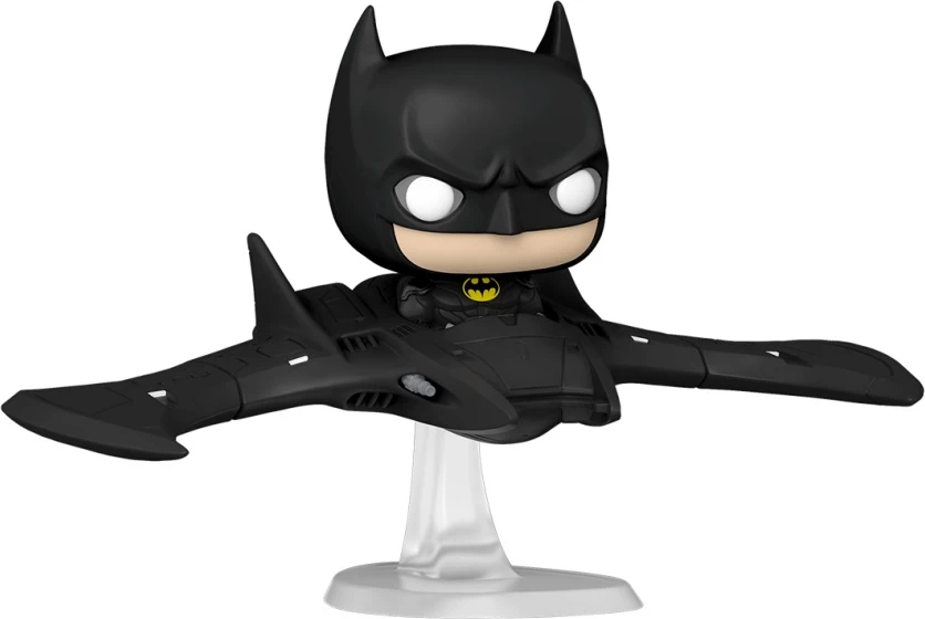 Figurinë koleksionuese Funko POP! Rides: The Flash, Batman in Batwing, vinyl, e zezë