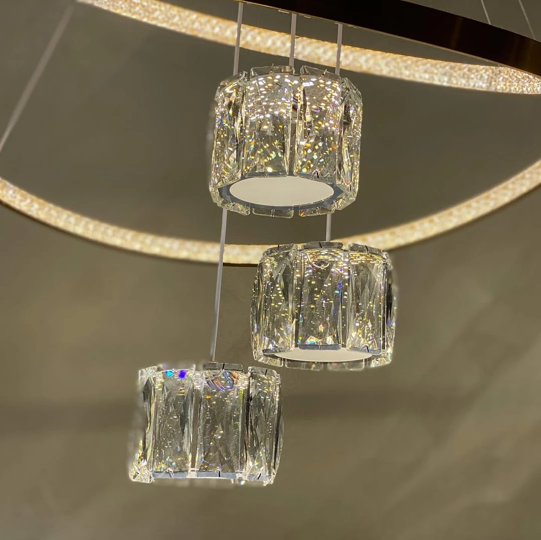 Abazhur kristal LED i varur 1765-3+2