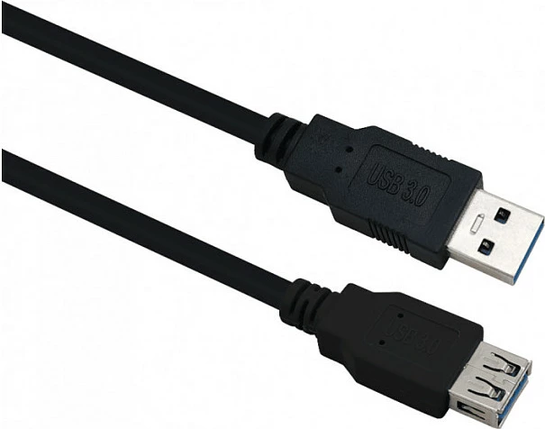 Kabllo zgjatëse USB 3.0 Helos, USB-A mashkull në USB-A femër, 2 m, e zezë