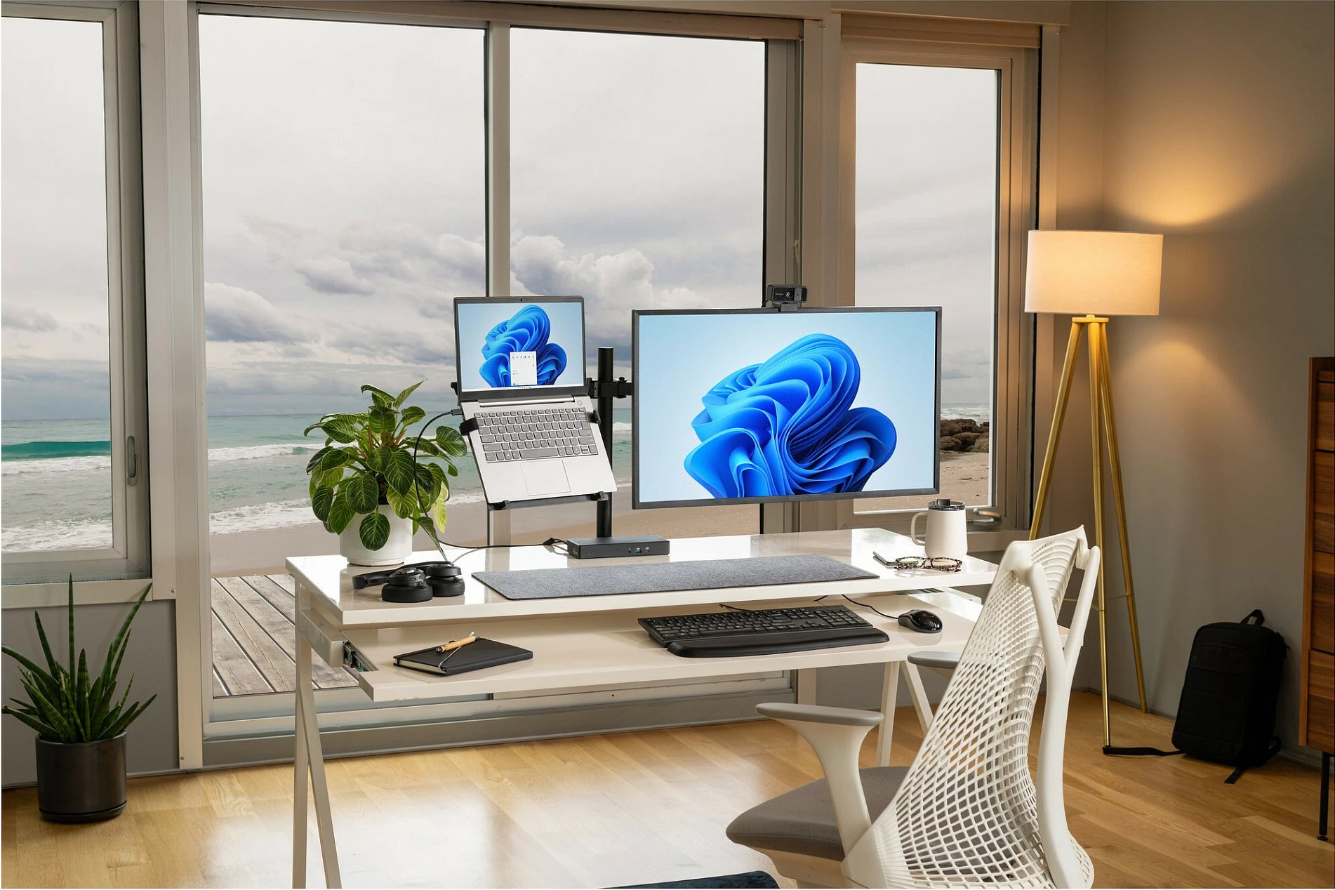 Kensington SmartFit® Ergo Dual Extended Monitor Arm, 32", e zezë